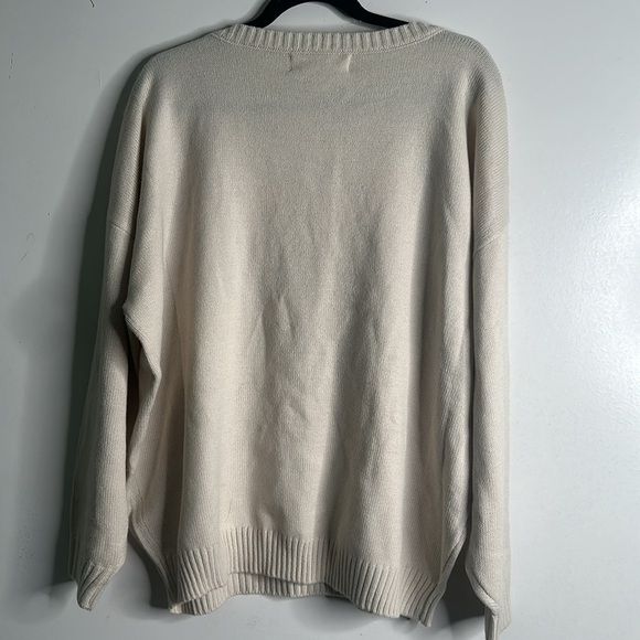Salt water luxe take me to paradise vanilla beige sweater size xx new - Picture 6 of 7